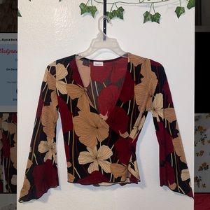 floral print blouse